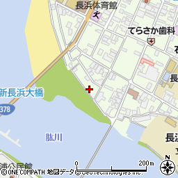 愛媛県大洲市長浜甲318周辺の地図