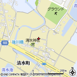 福岡県豊前市清水町50周辺の地図