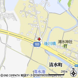 福岡県豊前市沓川875周辺の地図