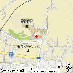 土佐山田武道館周辺の地図