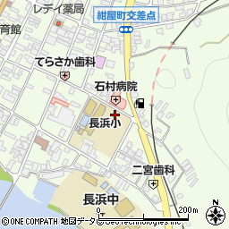 愛媛県大洲市長浜甲周辺の地図