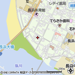 愛媛県大洲市長浜甲350周辺の地図