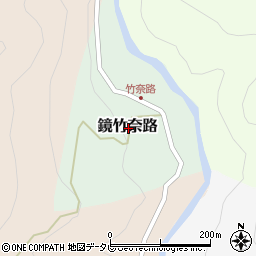 高知県高知市鏡竹奈路周辺の地図