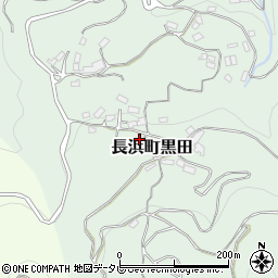 愛媛県大洲市長浜町黒田223周辺の地図