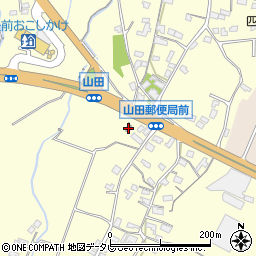 豊前山田郵便局周辺の地図