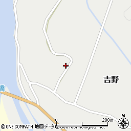 徳島県海部郡海陽町吉野カセ山周辺の地図