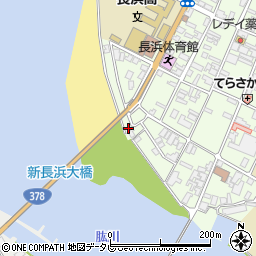 愛媛県大洲市長浜1033-10周辺の地図