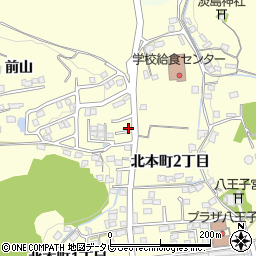 高知県香美市土佐山田町（北本町１丁目）周辺の地図