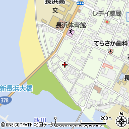 愛媛県大洲市長浜甲517周辺の地図