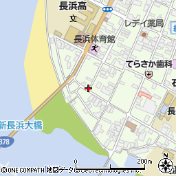 愛媛県大洲市長浜甲518周辺の地図