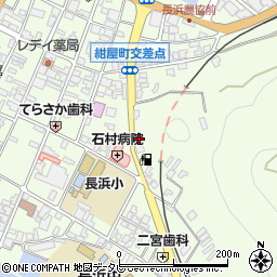 愛媛県大洲市長浜甲乙周辺の地図