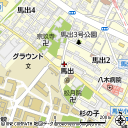 福岡県福岡市東区馬出2丁目12周辺の地図