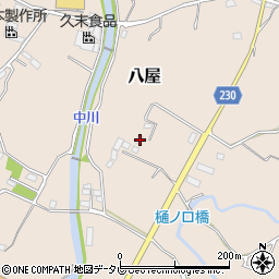 福岡県豊前市八屋284周辺の地図