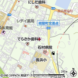 大洲市長浜公民館周辺の地図