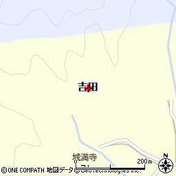 徳島県海部郡海陽町吉田周辺の地図