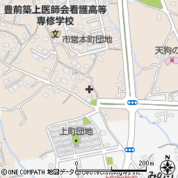 福岡県豊前市八屋1590周辺の地図