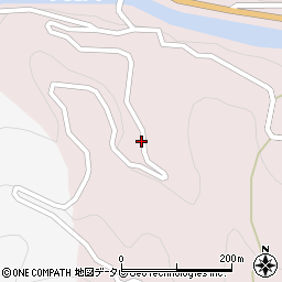愛媛県上浮穴郡久万高原町上黒岩1958周辺の地図