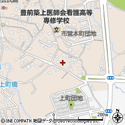 福岡県豊前市八屋1584周辺の地図