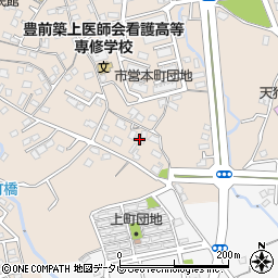 福岡県豊前市八屋1585周辺の地図