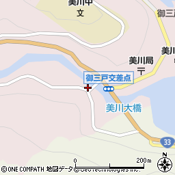 愛媛県上浮穴郡久万高原町上黒岩33周辺の地図