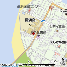 大洲市役所　長浜保健センター周辺の地図