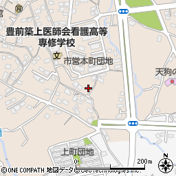 福岡県豊前市八屋1593周辺の地図