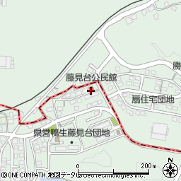 藤見台公民館周辺の地図