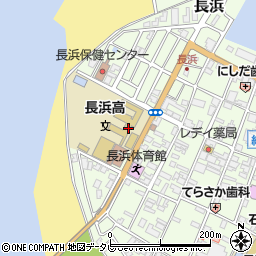 愛媛県立長浜高等学校周辺の地図