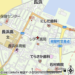 愛媛県大洲市長浜甲452周辺の地図