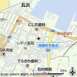 愛媛銀行長浜支店周辺の地図