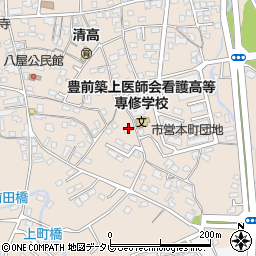 福岡県豊前市八屋1578周辺の地図