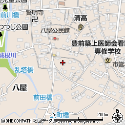 福岡県豊前市八屋1561周辺の地図