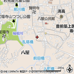 福岡県豊前市八屋1007周辺の地図