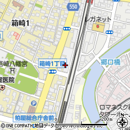 タイムズ箱崎１丁目駐車場周辺の地図