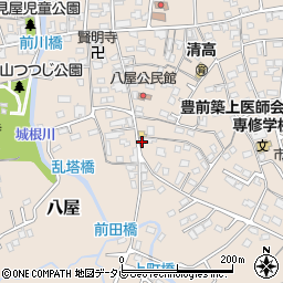 福岡県豊前市八屋1372周辺の地図