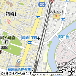 福岡銀行箱崎支店周辺の地図