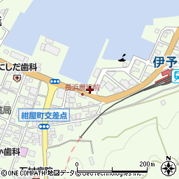 大洲警察署長浜交番周辺の地図