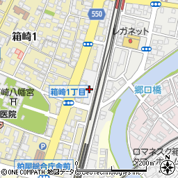 福岡銀行箱崎ビル周辺の地図