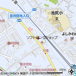 ブルドッグ田川店周辺の地図