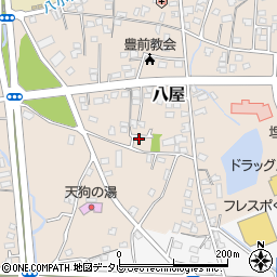 福岡県豊前市八屋1751周辺の地図