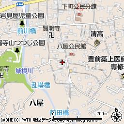 福岡県豊前市八屋1357周辺の地図