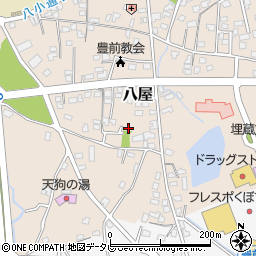 福岡県豊前市八屋1749周辺の地図