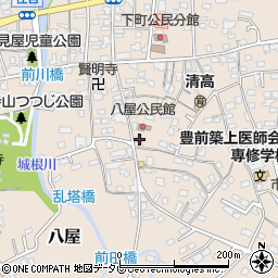 福岡県豊前市八屋1380周辺の地図