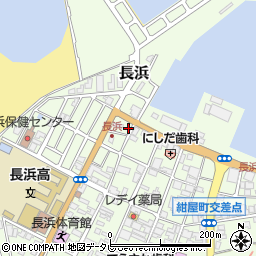 愛媛県大洲市長浜甲587周辺の地図