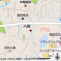 福岡県豊前市八屋1847周辺の地図