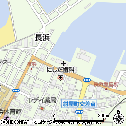 愛媛県大洲市長浜甲1021周辺の地図