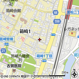 箱崎3号公園周辺の地図