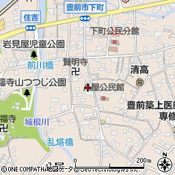福岡県豊前市八屋1351周辺の地図