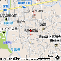 福岡県豊前市八屋1395周辺の地図