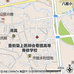 福岡県豊前市八屋1496周辺の地図